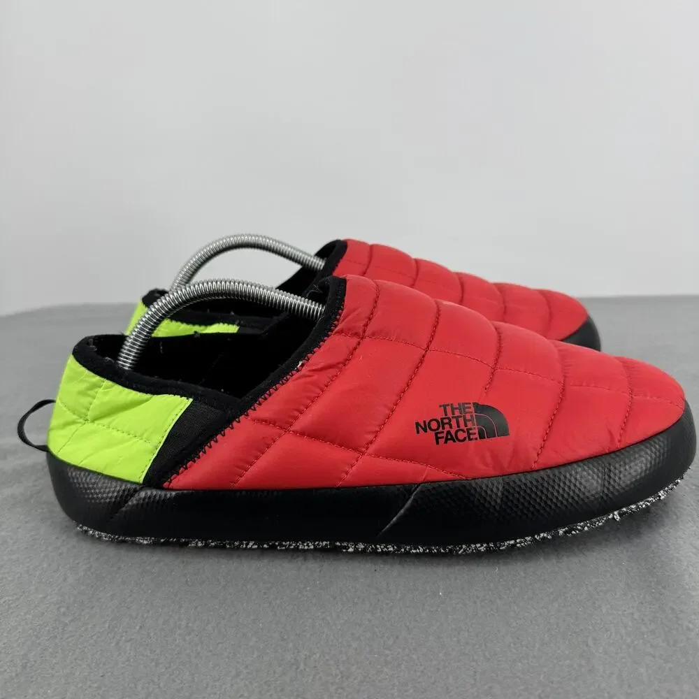 The North Face Thermoball Traction Mule V Mens 10 Red Neon Green NF0A3UZN